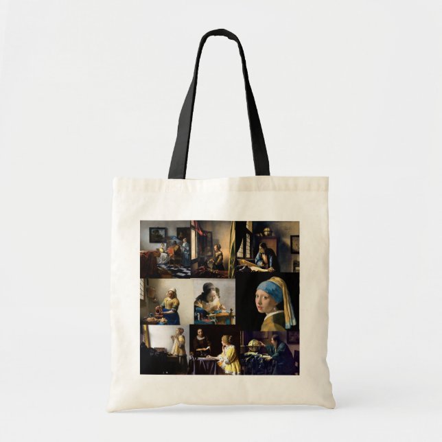 Bolso De Tela Johannes Vermeer - Masterpieces Patchwork (Frente)