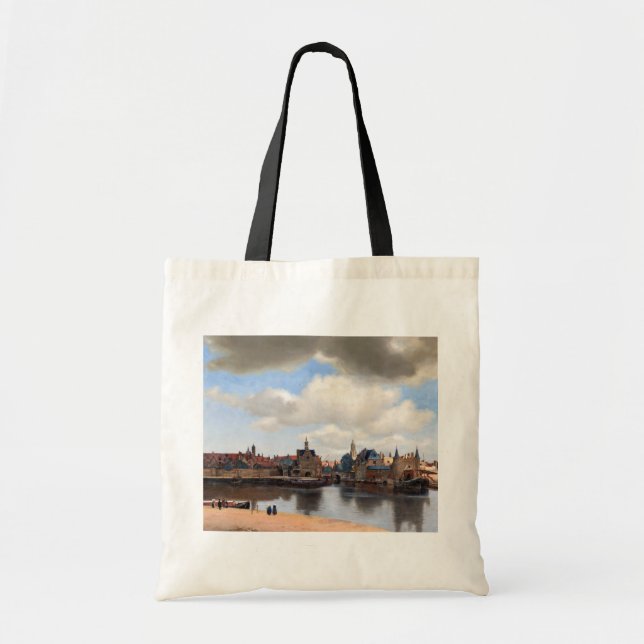 Bolso De Tela Johannes Vermeer - Vista de Delft (Frente)