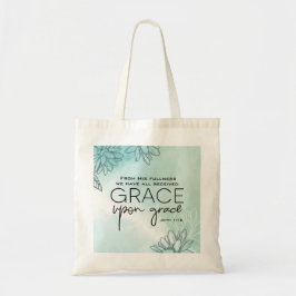 Bolso De Tela John 1:16 Todos hemos recibido Grace