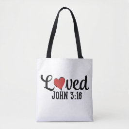 Bolso De Tela "John 3:16-Declaración de amor suprema de Dios