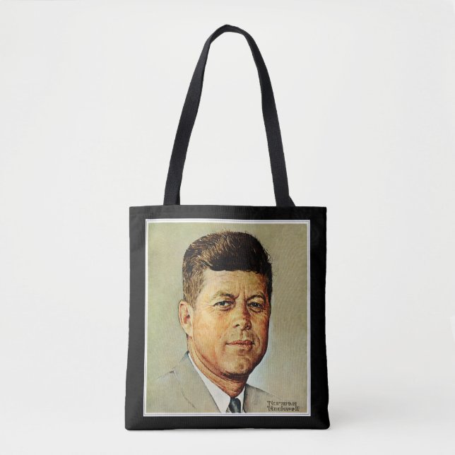 Bolso De Tela John F. Kennedy EN MEMORIAM 2 (Anverso)