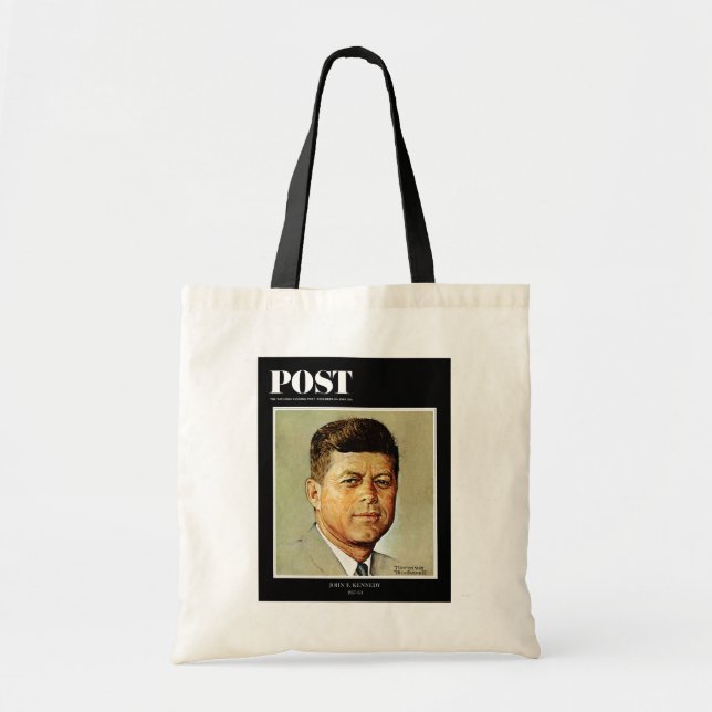 Bolso De Tela John F. Kennedy IN MEMORIAM (Frente)
