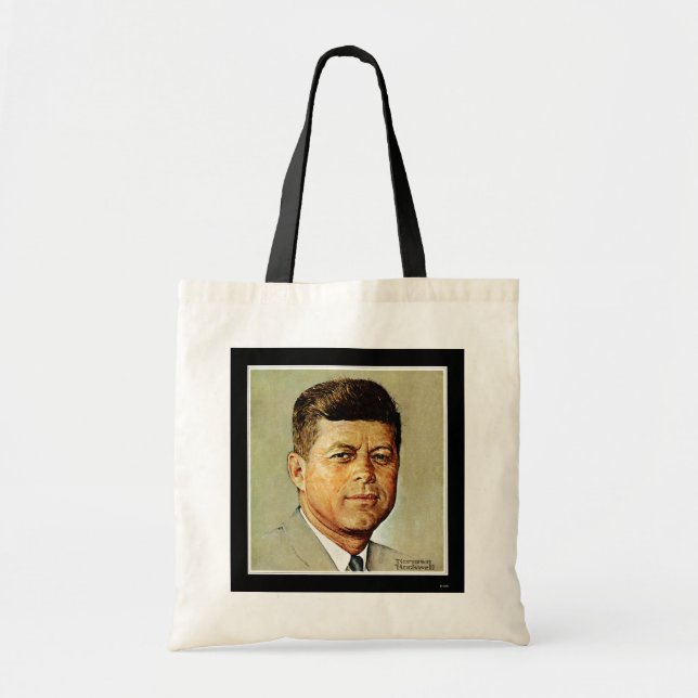 Bolso De Tela John F. Kennedy IN MEMORIAM 2 (Frente)
