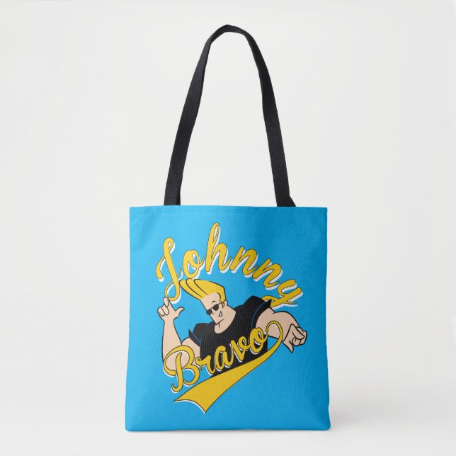 Bolso De Tela Johnny Bravo Athletic Graphic (Anverso)