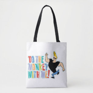 Bolso De Tela Johnny Bravo - Do The Monkey With Me!
