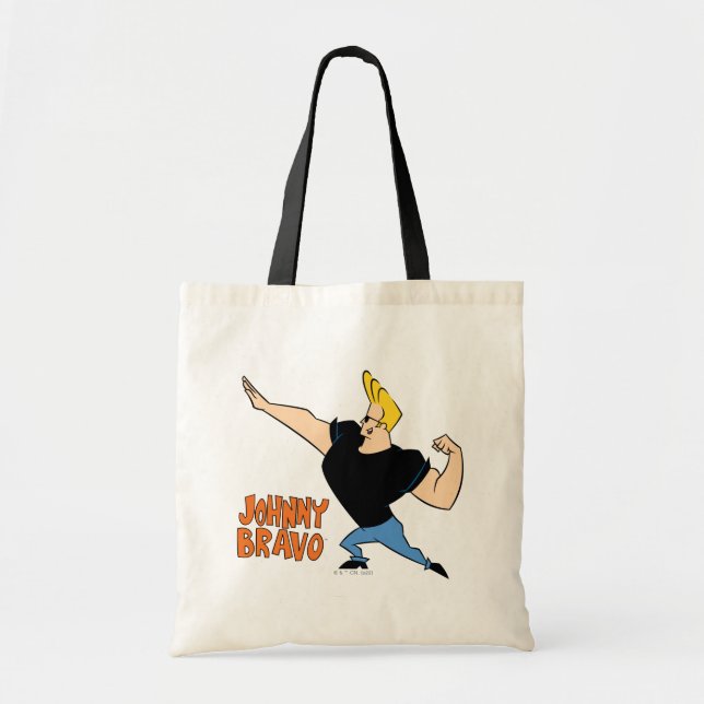 Bolso De Tela Johnny Bravo Flexing (Frente)