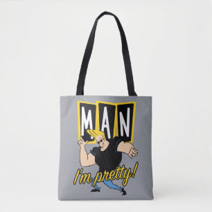 Bolso De Tela Johnny Bravo - Man I'm Pretty