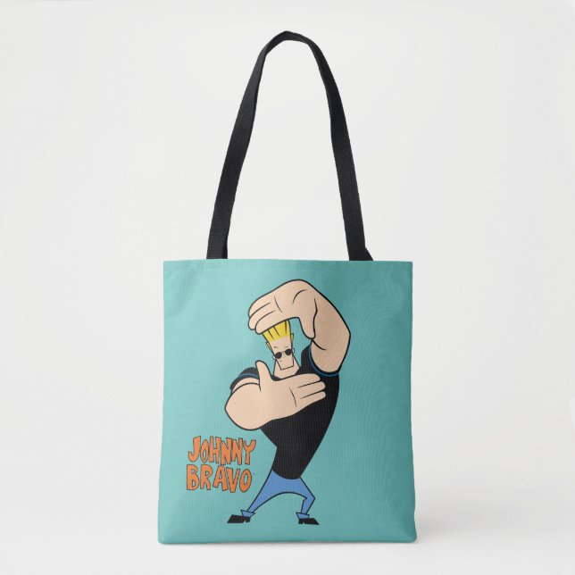 Bolso De Tela Johnny Bravo Picture Frame Pose (Anverso)