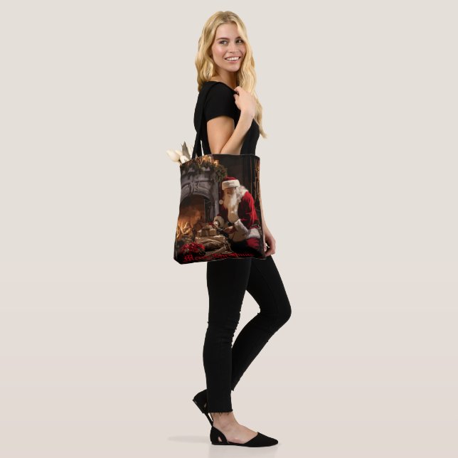 Bolso De Tela Jolly Old Saint Nick (Puesto)