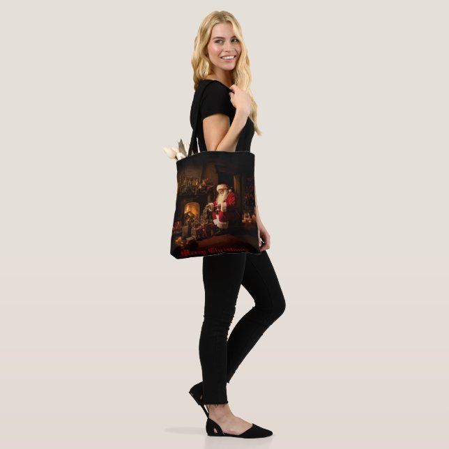 Bolso De Tela Jolly Old Saint Nick (Puesto)