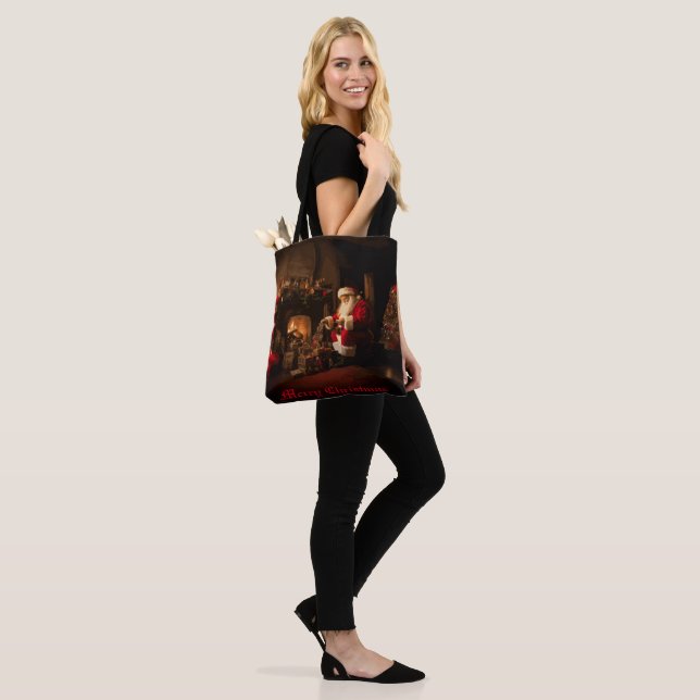 Bolso De Tela Jolly Old Saint Nick (Puesto)