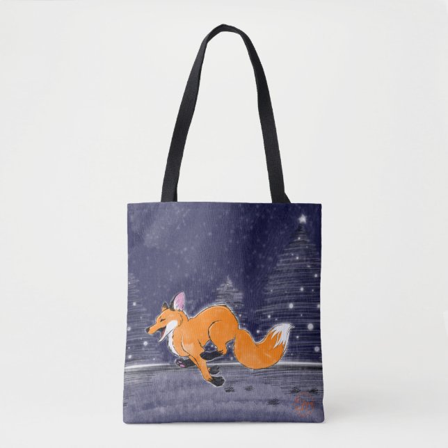 Bolso De Tela Jolly Running Fox Tote (Anverso)