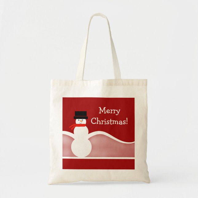 Bolso De Tela Jolly Snowman Tote Bag (Frente)