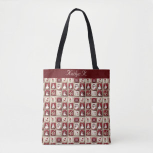 Bolso De Tela Jolly Snowmen