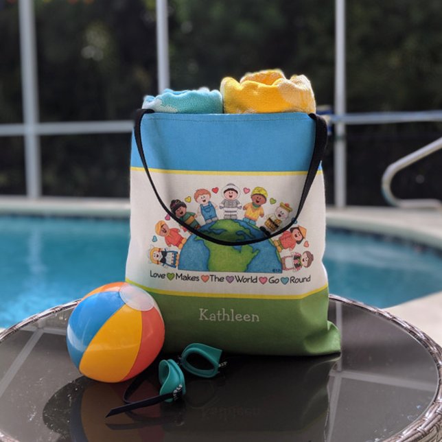 Bolso De Tela JollyKins Love hace que el mundo gire (Subido por el creador)