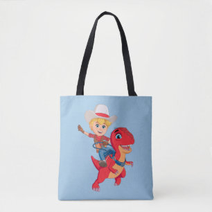 Bolso De Tela Jon y Blitz Dino Ranch
