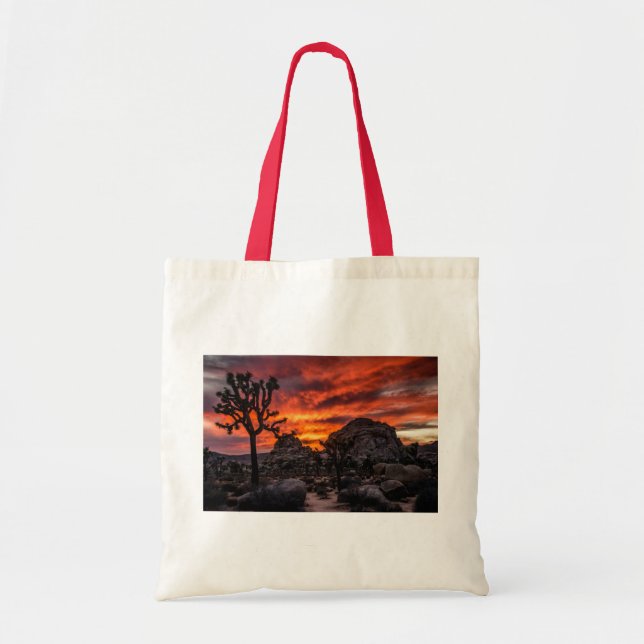 Bolso De Tela Joshua Tree at Sunset Tote Bag (Frente)