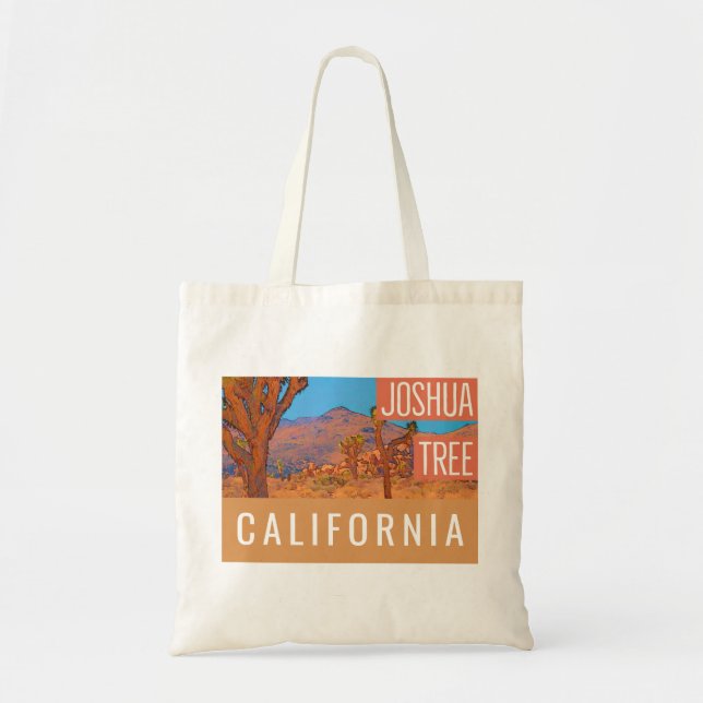 Bolso De Tela Joshua Tree California Retro (Frente)