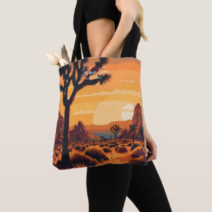 Bolso De Tela Joshue Tree California Vintage Travel Ilustracion