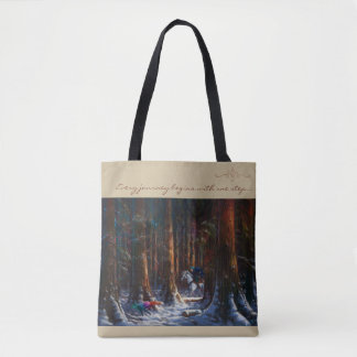 Bolso De Tela Journey begins - fantasy forest landscape art
