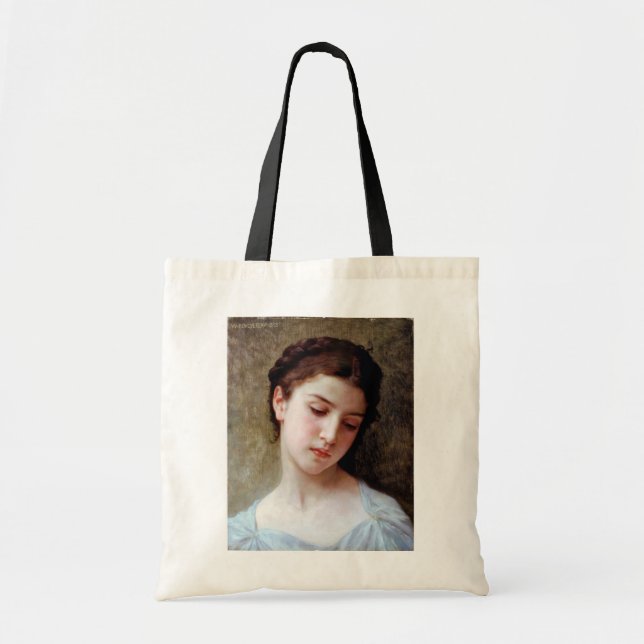 Bolso De Tela Joven Chica, Bouguereau (Frente)