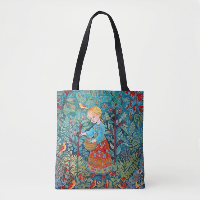Bolso De Tela Joven Chica Sanadora (Anverso)