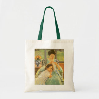 Bolso De Tela Joven Madre Cosendo de Mary Cassatt, Arte Antiguo