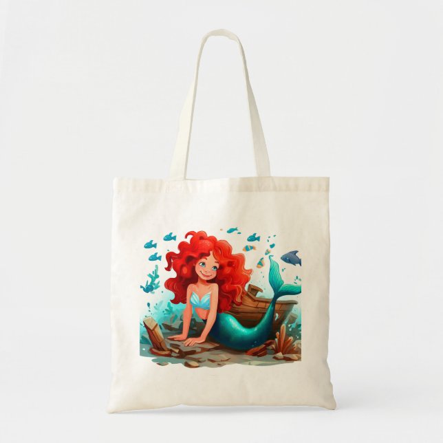Bolso De Tela Joven sirena (Frente)