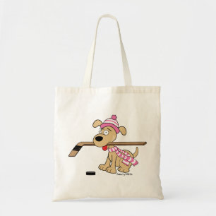 Bolso De Tela Jóvenes Chicas de hockey sobre hierba rosados