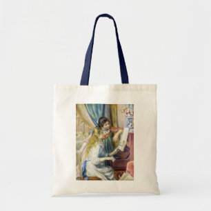 Bolso De Tela Jóvenes muchachas en el piano por Pierre Renoir