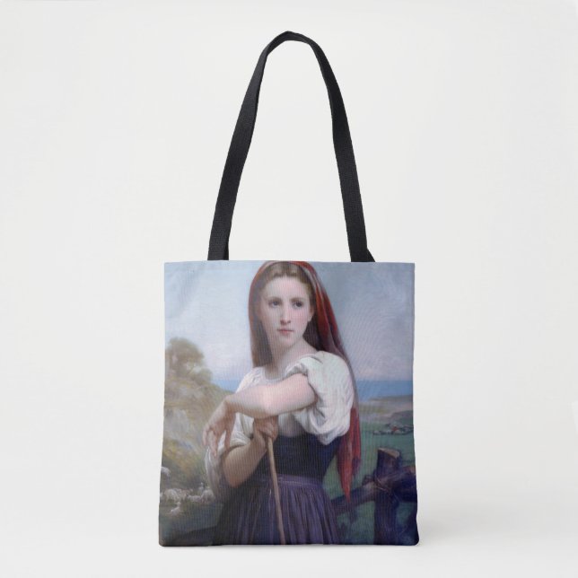 Bolso De Tela Jóvenes pastoras, Bouguereau (Anverso)