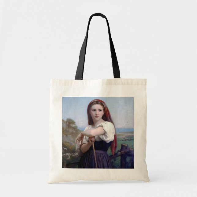 Bolso De Tela Jóvenes pastoras, Bouguereau (Frente)