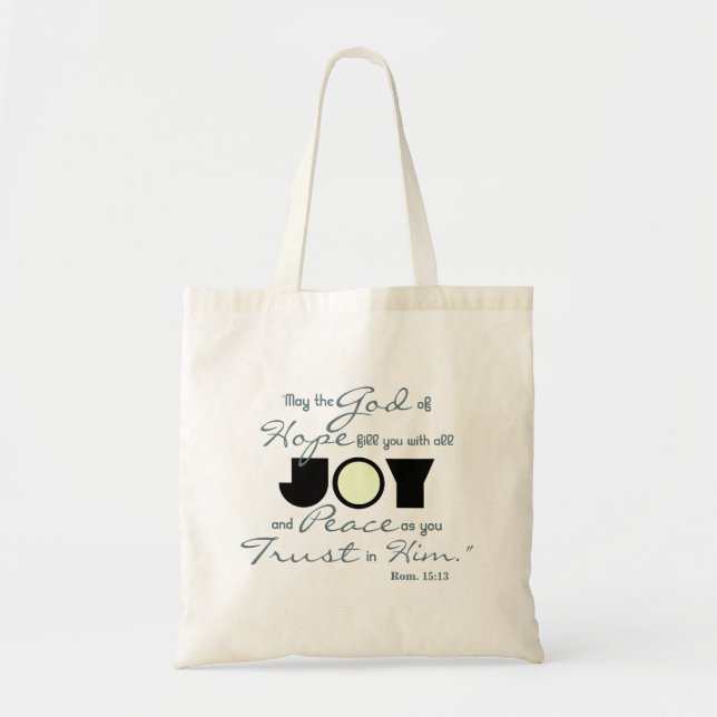 Bolso De Tela Joy cristiana (Frente)