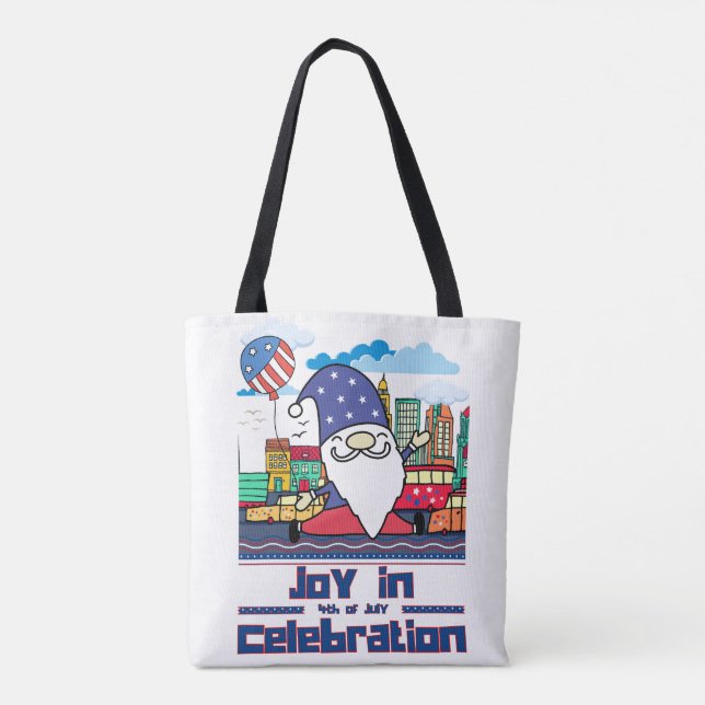 Bolso De Tela Joy in 4th of July Celebration (Reverso)