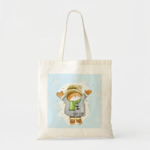 Bolso De Tela Joyous Winter Cat