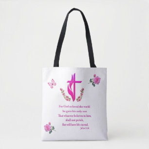 Bolso De Tela Juan 3:16