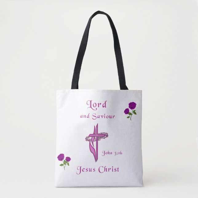 Bolso De Tela Juan 3:16 (Anverso)