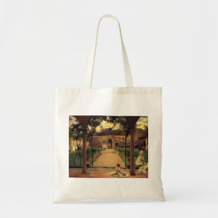 Bolso De Tela Juan Sargent- en Torre Galli. Señoras en un jard