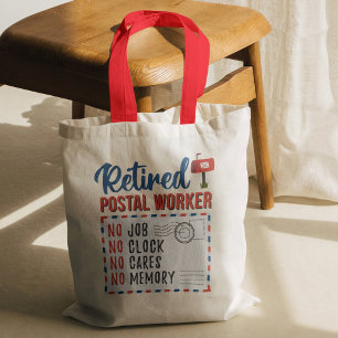 Bolso De Tela Jubilación de Mailman, trabajador postal retirado
