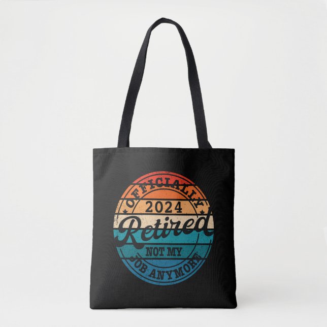Bolso De Tela Jubilación personalizada oficialmente vintage reti (Anverso)
