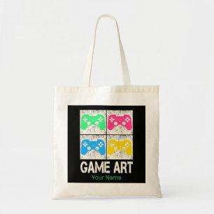 Bolso De Tela Juego Art Vintage Gamepad Retro Controller Gambee