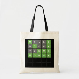 Bolso De Tela Juego de adivinanzas de palabras divertidas del Dí