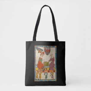 Bolso De Tela Juego de Ajedrez Códice Manesse siglo XIV