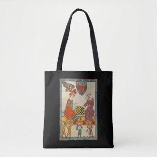 Bolso De Tela Juego de Ajedrez Códice Manesse siglo XIV