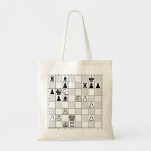 Bolso De Tela Juego de ajedrez uno