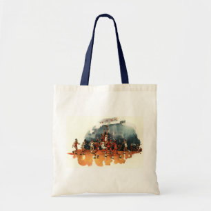 Bolso De Tela Juego de baloncesto deportivo vintage, jugadores d