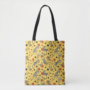 Bolso De Tela Juego de baloncesto sin costuras con doodle lindo