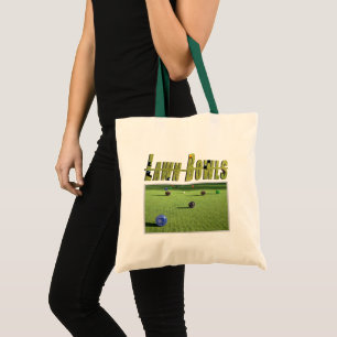 Bolso De Tela Juego De Bolas De Césped Y Logo,