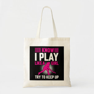 Bolso De Tela Juego de hockey como un Chica
