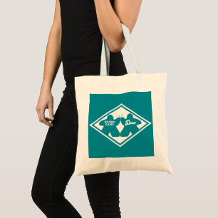 Bolso De Tela Juego de mesa Duo Tote básico de marco blanco
